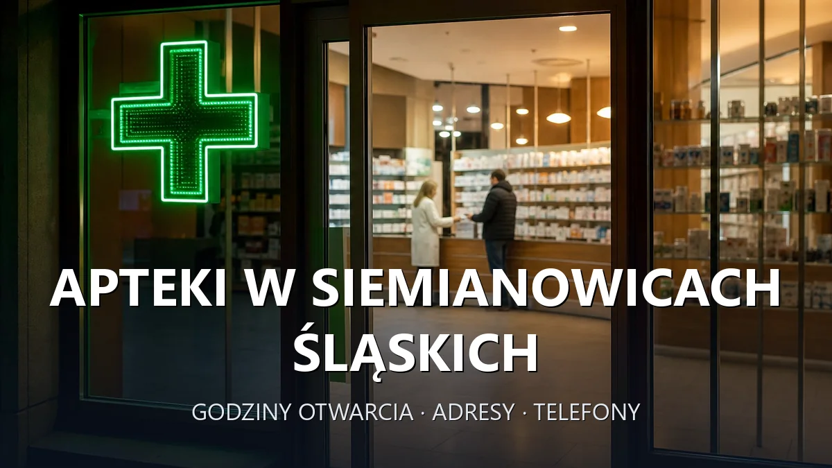 Apteki w Siemianowicach Śląskich - godziny otwarcia i dyżury