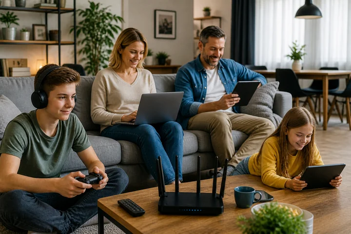 Internet dla rodzin – jak wybrać najlepszą ofertę dla kilku użytkowników?