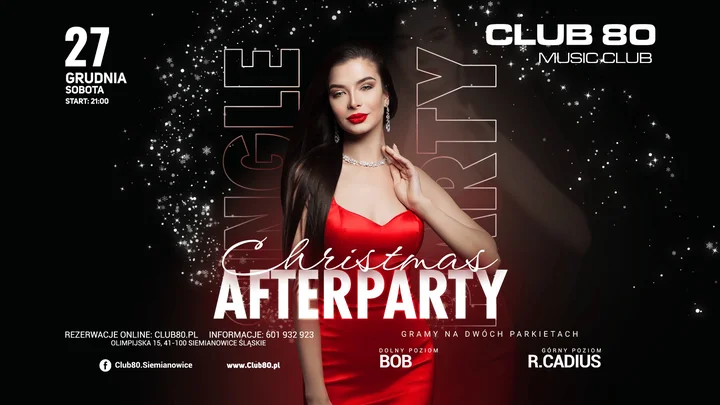 Grafika promocyjna wydarzenia SINGLE PARTY – Poprawiny Świąteczne w CLUB 80 (27 grudnia)