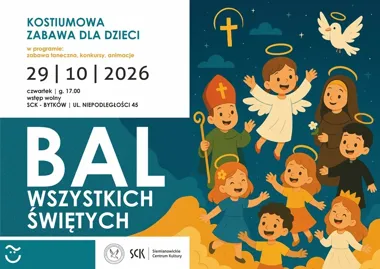 Grafika promocyjna wydarzenia Bal Wszystkich Świętych w SCK – Bytków