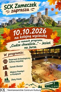Grafika promocyjna wydarzenia „Cudze chwalicie…” – Jesień na Jurze