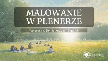 Grafika promocyjna wydarzenia Malowanie w plenerze z Małgorzatą w Siemianowicach Śląskich