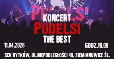 Grafika promocyjna wydarzenia Püdelsi — koncert w Siemianowickim Centrum Kultury (trasa PUDELSI THE BEST)