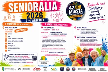 Grafika promocyjna wydarzenia Senioralia 2026