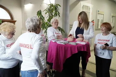 Grafika promocyjna wydarzenia Spotkanie profilaktyczne Siemianowickich Amazonek „Razem” w Cogito