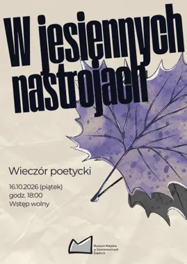 Grafika promocyjna wydarzenia Wieczór poetycki „W jesiennych nastrojach”