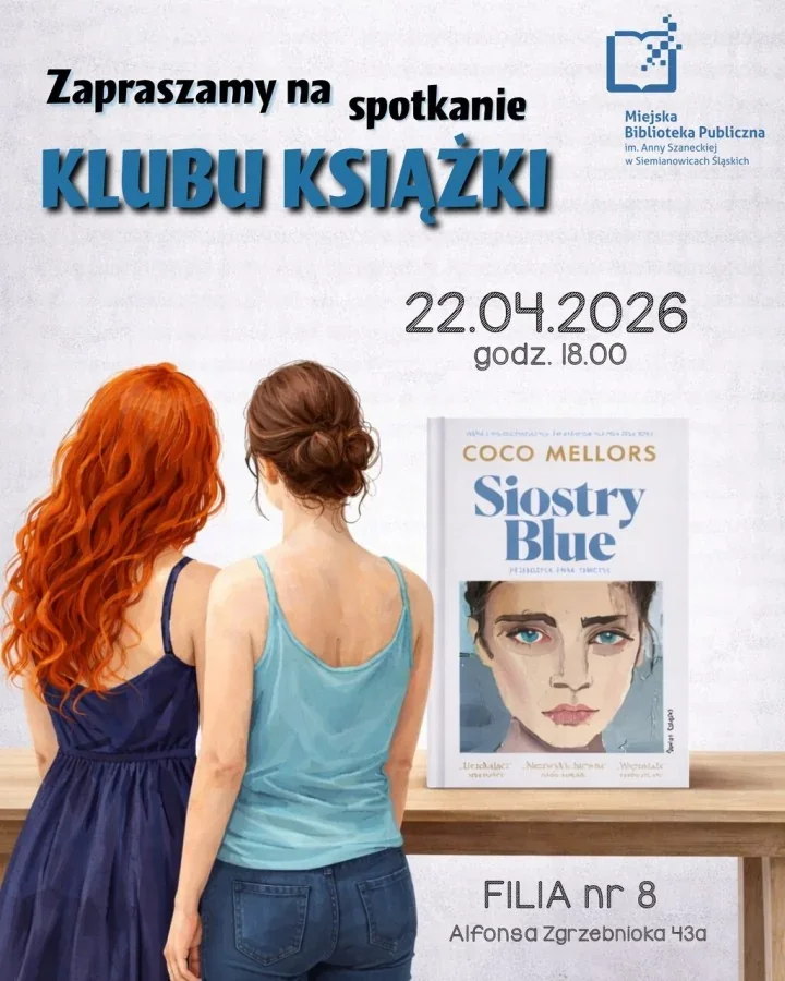 „Siostry Blue” w Filii nr 8 - klub książki z pytaniami pod skórą