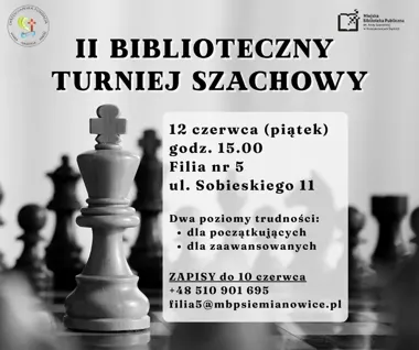 Szachy w bibliotece wracają. Filia nr 5 szykuje turniej dla każdego