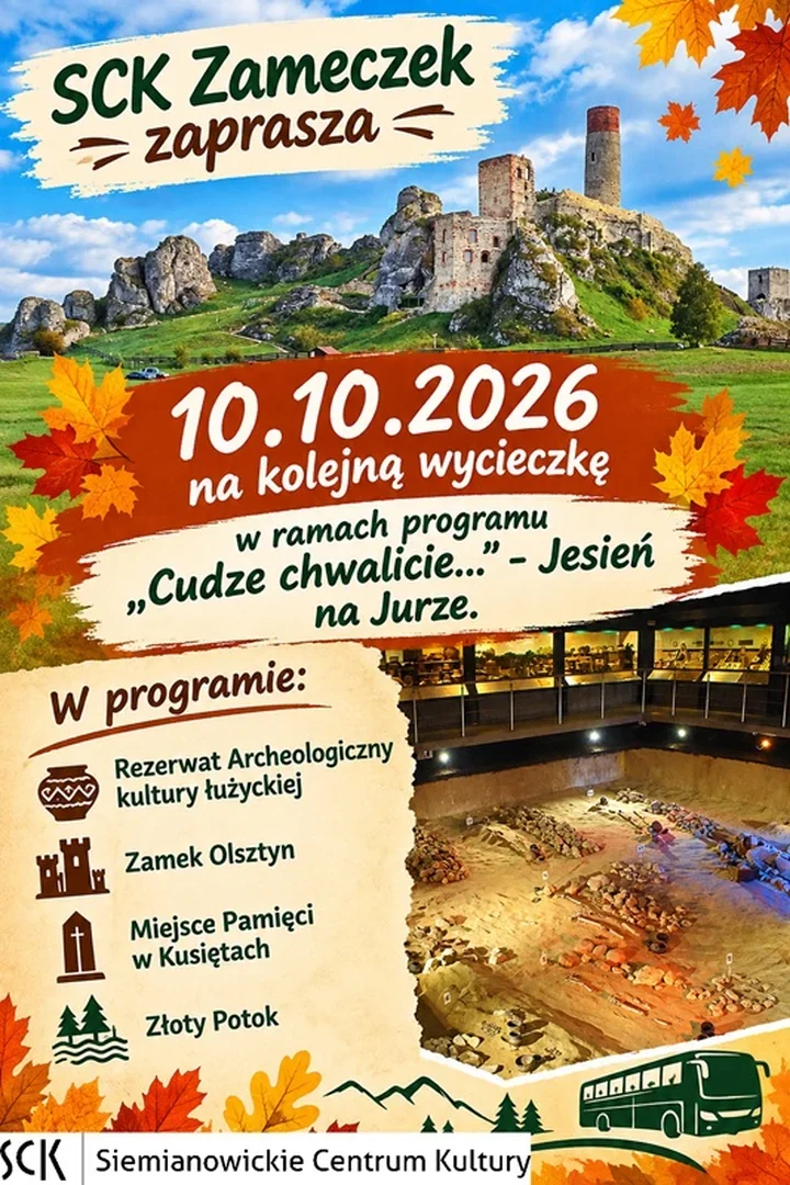 Jesień na Jurze połączy zamek, pradawne cmentarzysko i Złoty Potok