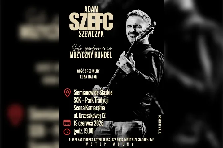 Muzyczny Kundel w Parku Tradycji. Adam Szewczyk zagra solo