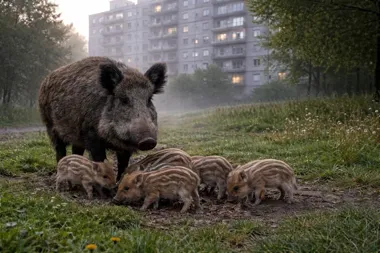 Dziki coraz śmielej wchodzą do miasta i urzędnicy ostrzegają przed jednym błędem