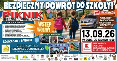 Rajdówki, drift i mundurowi. Piknik przed szkołą
