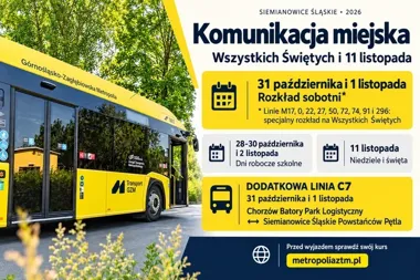 C7 połączy Chorzów z Siemianowicami. ZTM zmienia rozkłady na święta