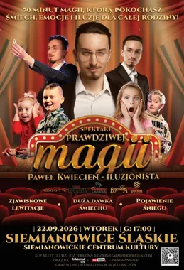 Iluzja, lewitacje i śnieg na scenie SCK Bytków. Spektakl dla rodzin