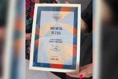 Siemianowicka firma znów na biznesowym podium. AMS Metal z Diamentem Forbesa