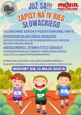 IV Bieg Słowackiego – zapisy na szkolny bieg trwają do 15 kwietnia