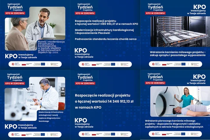Szpital pokaże dwa projekty KPO. Będą też bezpłatne badania