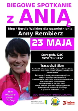 W Pszczelniku pobiegną dla Anny Rembierz. Będzie też nordic walking