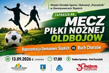 Oldboje Siemianowic Śląskich zagrają z Ruchem. Mecz uświetni jubileusz MOSiR